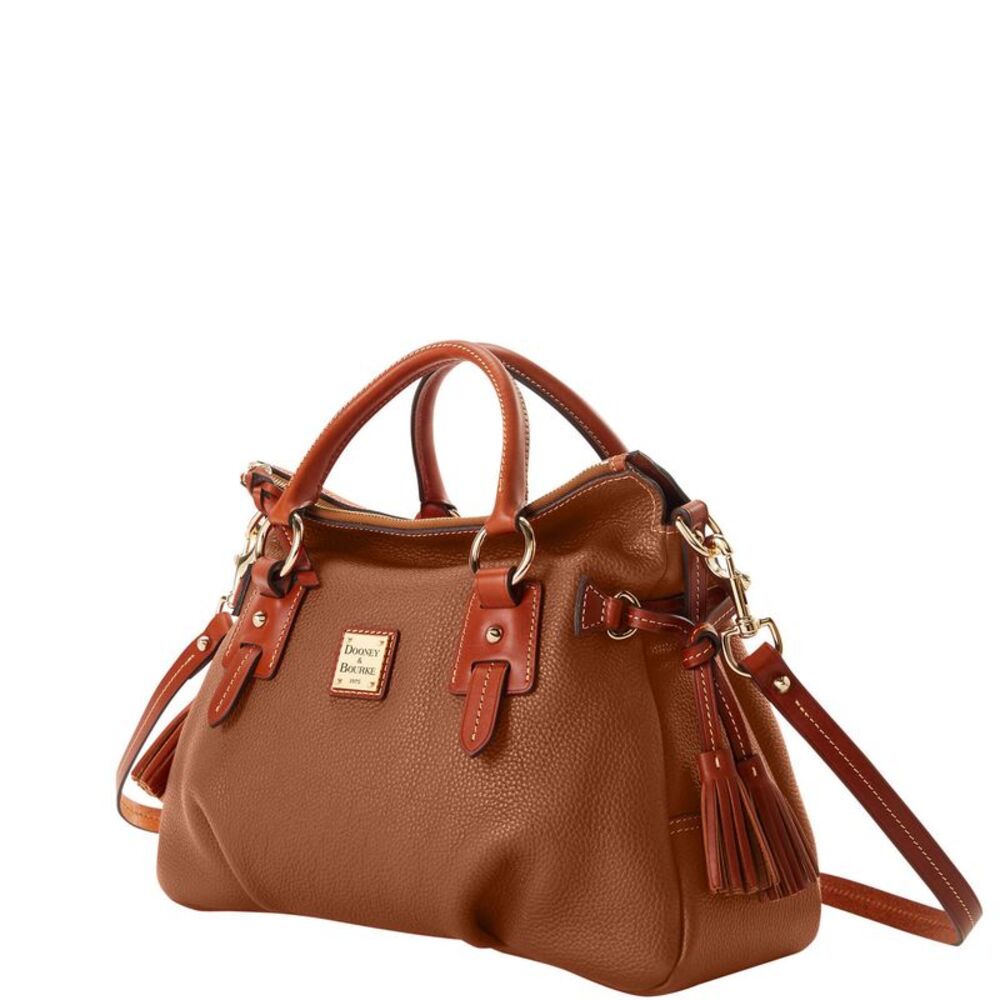 Dooney & Bourke Pebble Grain Stanwich Satchel - Caramel - Picture 2 of 4